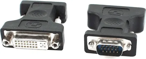 POWERTECH αντάπτορας VGA σε DVI 24+5 CAB-G016, συμβατό με 24+1, μαύρος