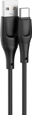 XO NB238 Zeus καλώδιο φόρτισης ΣΙΛΙΚΟΝΗΣ Type-C, μαύρο, 1Μ