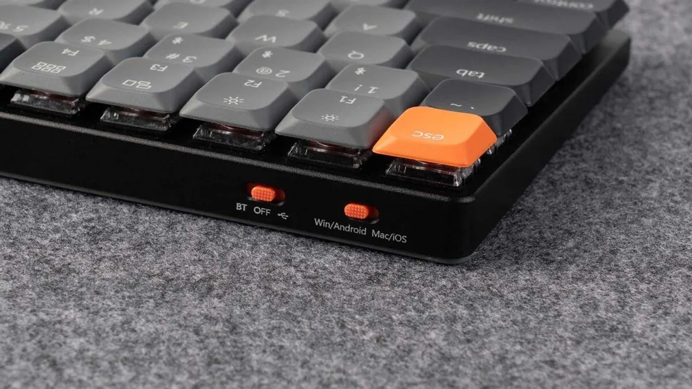 Keychron K3 V3 (K3X-B1) QMK Wireless Mechanical Keyboard Red Switch RGB 75% US Layout — εικόνα 5
