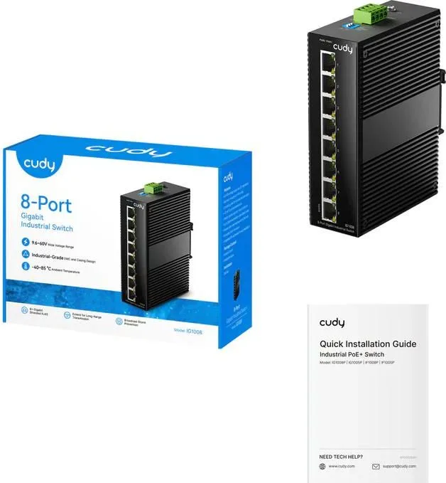 Cudy 8 Port Gigabit Industrial Switch — εικόνα 3