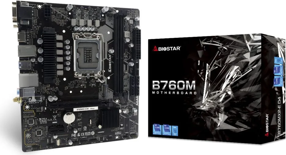 BIOSTAR μητρική B760MX2-E D4, 2x DDR4, s1700, uATX, 2.5G LAN, Ver. 6.0 — εικόνα 4