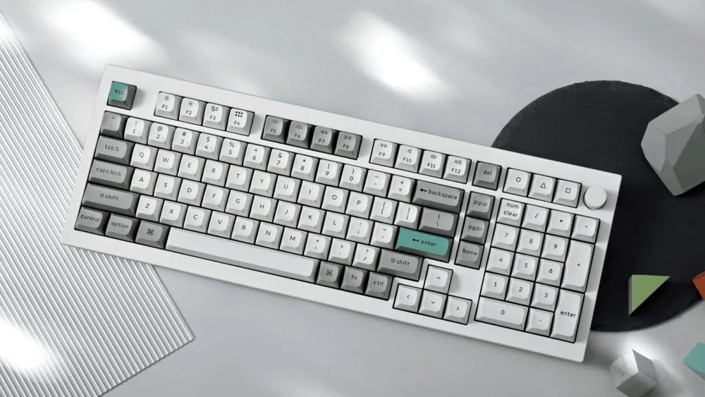 Keychron Q5 Max (Q5M-P1) QMK/VIA Wireless Custom Mechanical White Keyboard-Red Switch 96% US Layout — εικόνα 2