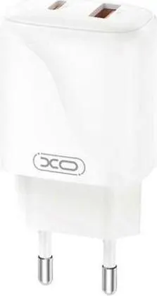 XO L158, φορτιστής ΓΡΗΓΟΡΗΣ φόρτισης, 2 ΘΥΡΕΣ, 20W, ΛΕΥΚΟΣ