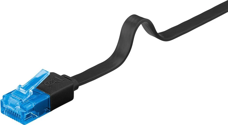 GOOBAY καλώδιο δικτύου 96301, CAT 6A U/UTP, flat, 500MHz, Copper, 0.50m, μαύρο — εικόνα 5