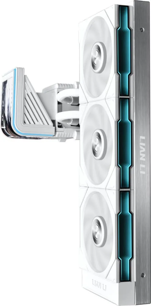 LIAN LI HydroShift II OLED Curved 360TL - 360mm AIO Water Cooling - 6.67" 2Κ Display - White — εικόνα 2