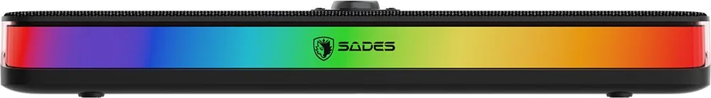 SADES soundbar Posevolt με RGB φωτισμό, 10W, Bluetooth & USB-C/USB, μαύρο — εικόνα 3