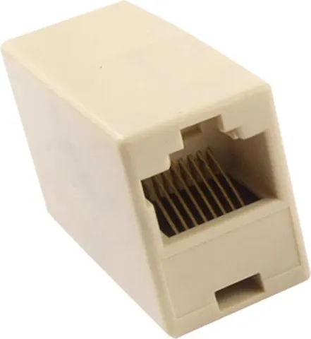 POWERTECH RJ45 εξάρτημα UTP μούφα CAB-N040, θηλυκό/θηλυκό, 8p8c, λευκό