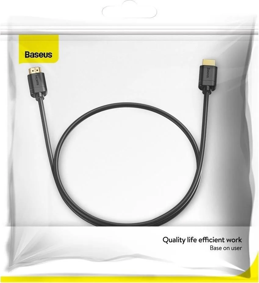 BASEUS High Definition Series, καλώδιο HDMI, 2m, μαύρο — εικόνα 4
