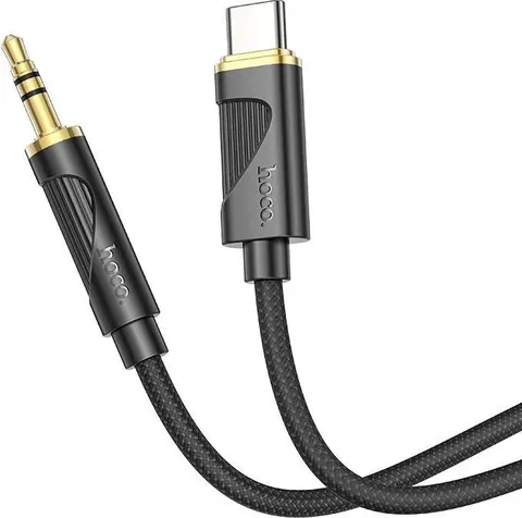 HOCO UPA30 Friend καλώδιο ΜΕΤΑΤΡΟΠΗΣ ήχου, Type-C ΣΕ 3.5MM, 1M, μαύρο