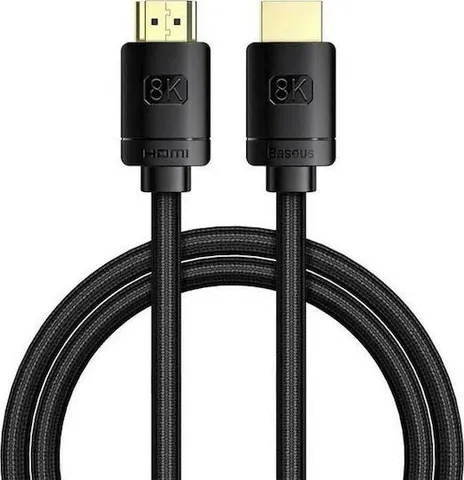 BASEUS High Definition Series, καλώδιο HDMI, 8Κ, 1m, μαύρο