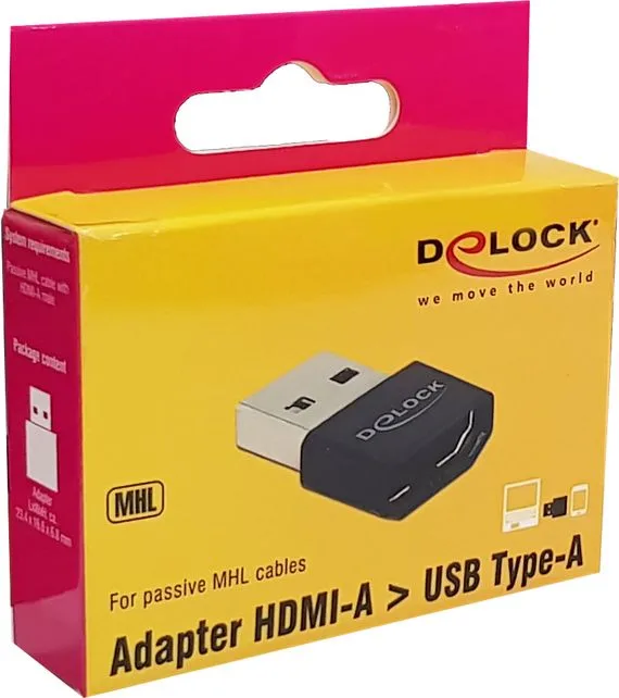 DELOCK αντάπτορας USB σε HDMI-A θηλυκό 65680, μαύρος — εικόνα 2