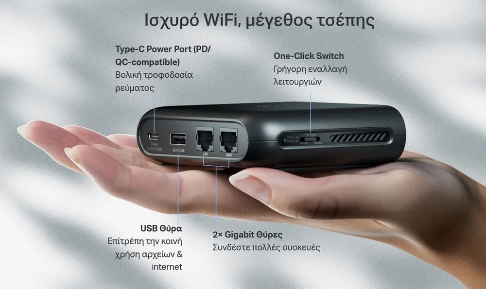 TP-LINK Travel Router TL-WR1502X, AX1500 Wi-Fi 6, Dual Band — εικόνα 5