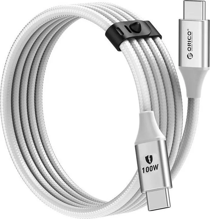 ORICO καλώδιο USB-C CDX-100CC, 100W, 480Mbps, 1m, λευκό — εικόνα 4