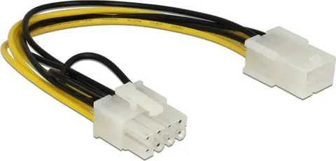 DELOCK καλώδιο PCI Express 6-pin σε PCI Express 8-pin 83775, 20cm
