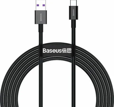 BASEUS Superior Series, καλώδιο ΓΡΗΓΟΡΗΣ φόρτισης, Type-C, 66W, 2M, μαύρο