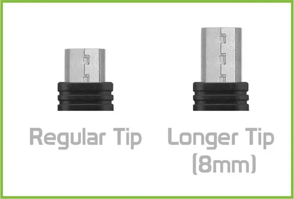 POWERTECH καλώδιο USB σε Micro USB CAB-U129, 8mm tip, 1.5m, μαύρο — εικόνα 2