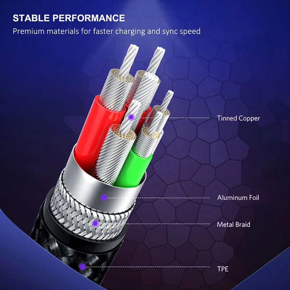 CABLETIME καλώδιο micro USB σε USB CT-C165-P05, 2.4A, 480Mbps, 1m, κόκκινο — εικόνα 4