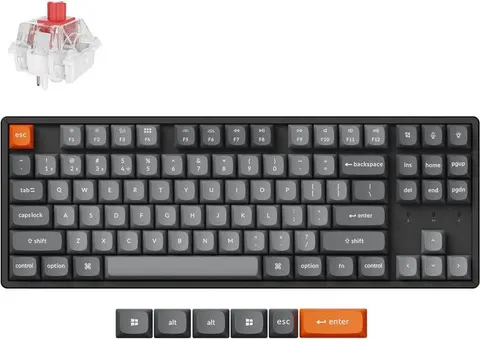 Keychron K8 Max (K8M-J1) QMK Wireless Mechanical Keyboard Red Switch Hot-Swap 80% US Layout