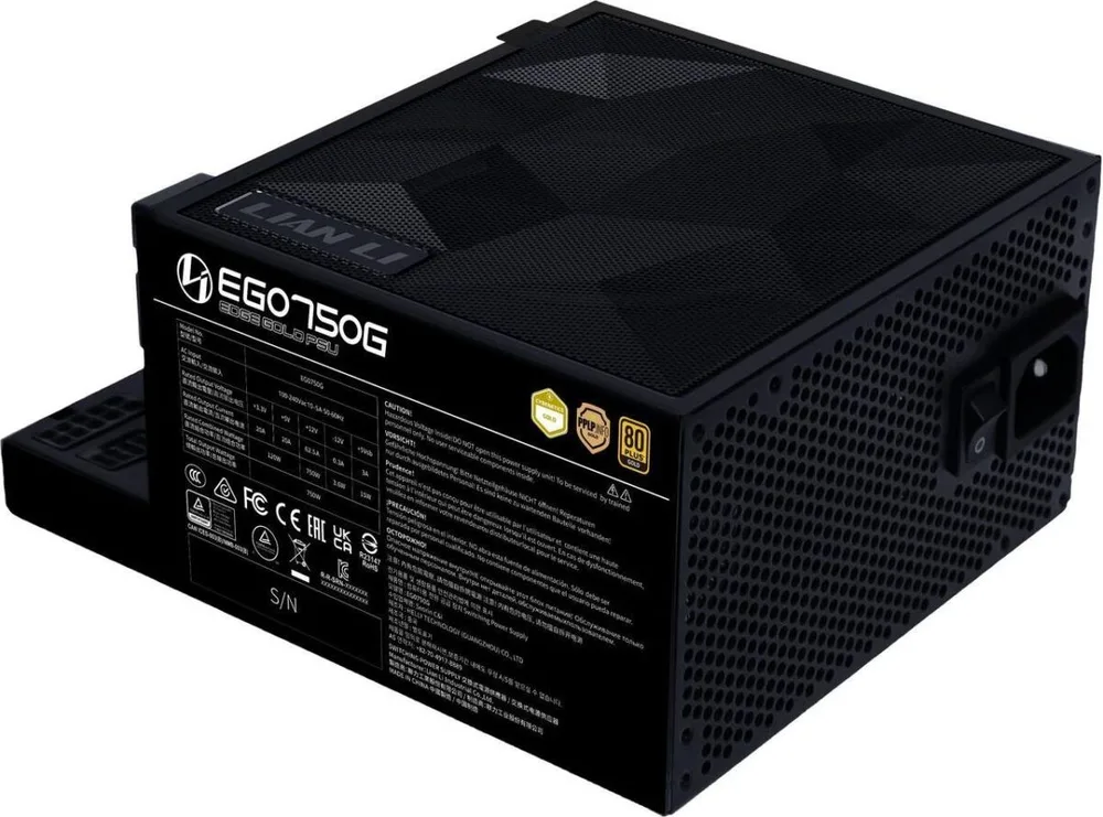 LIAN LI Edge 750W Black 80+ Gold, Fully Modular ATX PSU — εικόνα 3