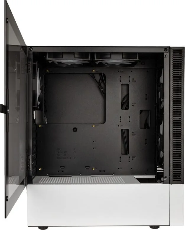 Kolink Observatory MX Mesh ARGB Midi Tower Case – Black/White (with 5 ARGB fans - 2x140mm & 3x120mm) — εικόνα 5
