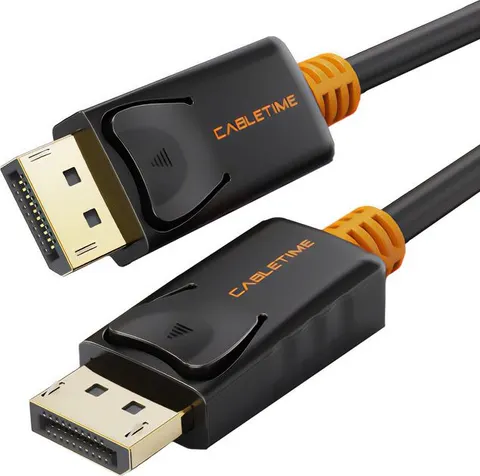 CABLETIME καλώδιο DisplayPort CT-01G, 4K/60Hz, 1m, μαύρο