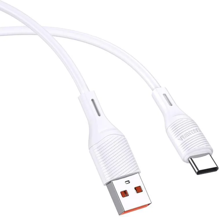 KAKUSIGA καλώδιο USB-C σε USB KSC-953, σιλικόνης, 3A, 480Mbps, 1m, λευκό — εικόνα 3