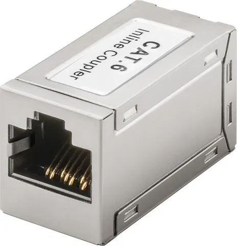 GOOBAY σύνδεσμος RJ45 Cat 6 15217, 250MHz, PoE+, ασημί