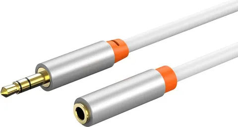 CABLETIME καλώδιο προέκτασης ήχου 3.5mm CT-AV311-P12G, gold plated, 1m, λευκό