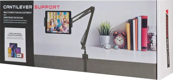 POWERTECH βάση γραφείου για smartphone/tablet PT-1353 έως 11", μαύρη — εικόνα 6