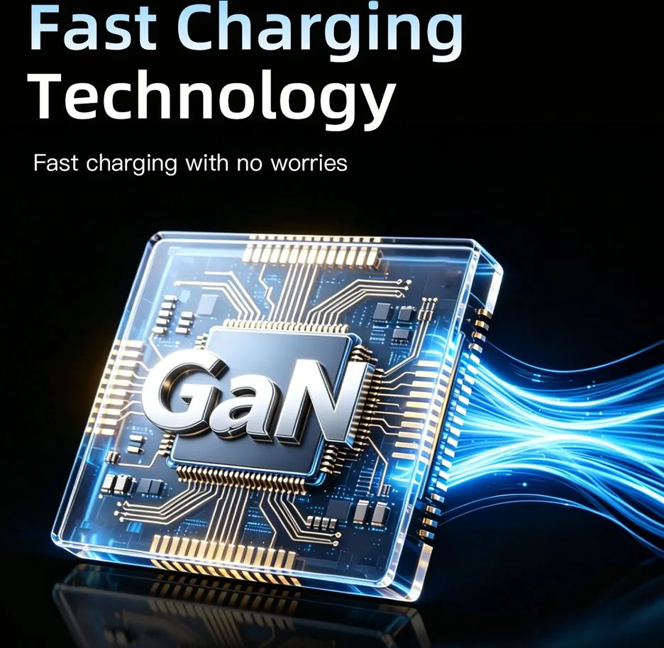 POWERTECH σταθμός φόρτισης PT-1687, 4x USB & 6x USB-C, GaN, 165W, γκρι — εικόνα 4