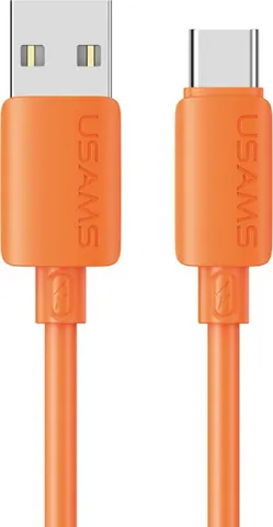 USAMS καλώδιο USB-C σε USB SJ786, σιλικόνης, 3A, 480Mbps, 1m, πορτοκαλί