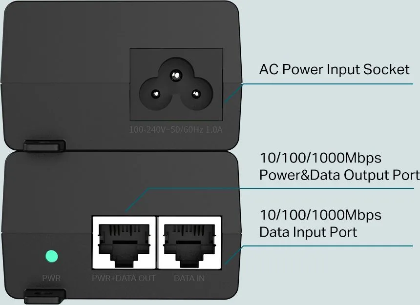 TP-LINK omada PoE+ injector POE160S, V4.0 — εικόνα 3