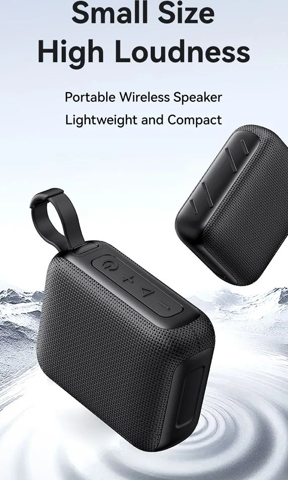 USAMS φορητό ηχείο YX015, 5W, Bluetooth, 1200mAh, μαύρο — εικόνα 2