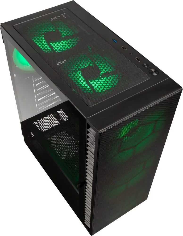 Kolink Observatory HF Mesh ARGB Midi Tower Case - Black (with 6 ARGB fans - 3x140mm & 3x120mm) — εικόνα 2