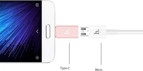 HOCO αντάπτορας Type-C TO Micro USB για φόρτιση & ΜΕΤΑΦΟΡΑ δεδομένων