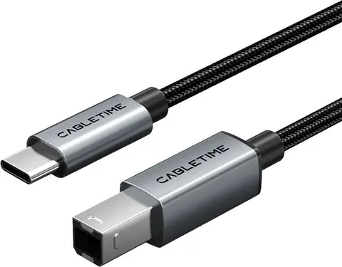 CABLETIME καλώδιο USB-C σε USB Type B CT-CMBM1, 480Mbps, 1.5m, μαύρο