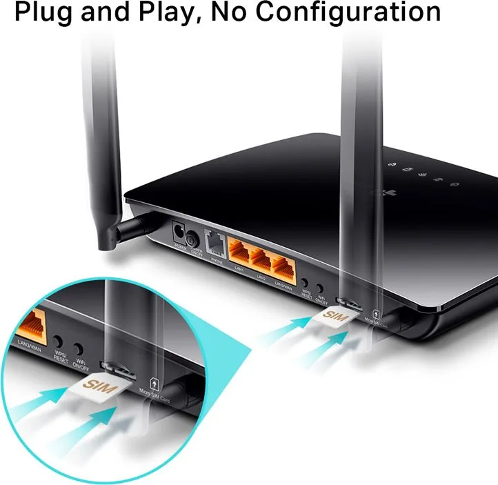 TP-LINK Wireless N Telephony Router TL-MR6500V, 4G LTE, 300Mbps, V. 1.20 — εικόνα 2
