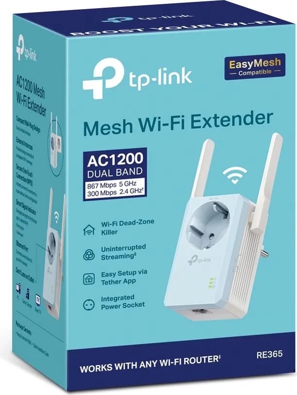 TP-LINK WiFi range extender RE365 με Passthrough, AC1200 1200Mbps, Ver. 3.0 — εικόνα 8