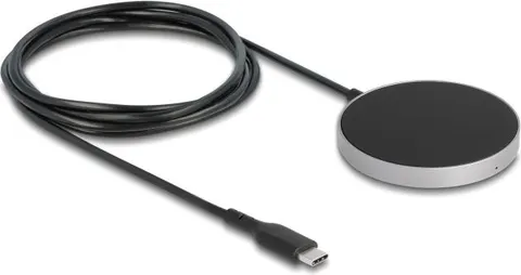 DELOCK ασύρματος φορτιστής 66467, 15W, μαγνητικός, μαύρος