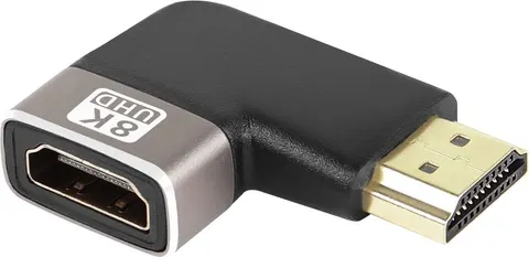 POWERTECH αντάπτορας HDMI 2.1 CAB-H157, 8K/60Hz, γωνιακός, μαύρος
