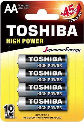 Μπαταρίες Toshiba ΑΛΚΑΛΙΚΕΣ AA