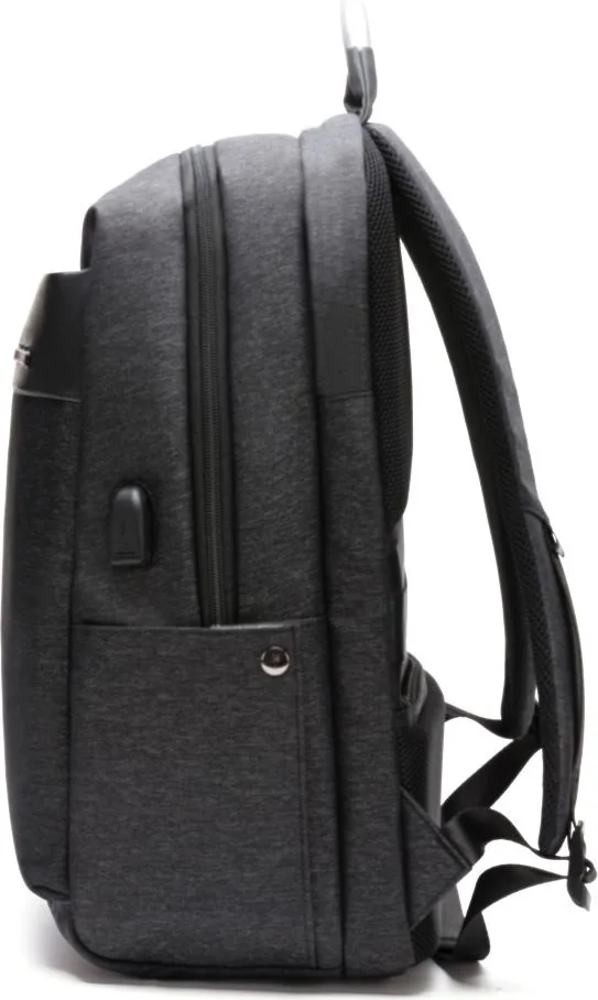 ARCTIC HUNTER τσάντα πλάτης B00218 με θήκη laptop 15.6", USB, 24L, μαύρη — εικόνα 3