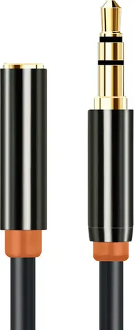 CABLETIME καλώδιο προέκτασης ήχου 3.5mm CT-AV311-P11FG, gold plated, 1.5m, μαύρο