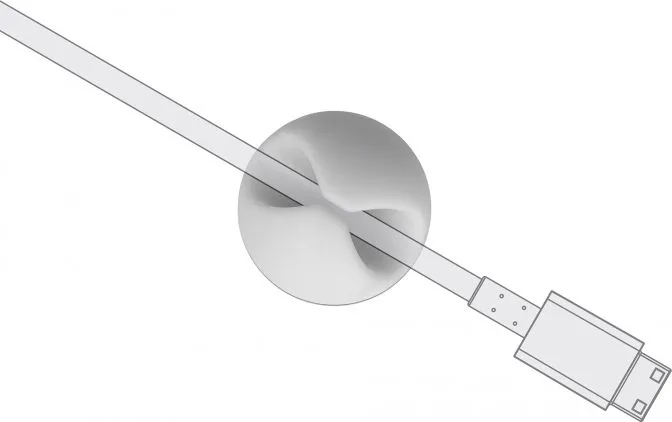 POWERTECH οργανωτές καλωδίων TIES-075, 1 θέση, Φ9mm, λευκό, 10τμχ — εικόνα 2