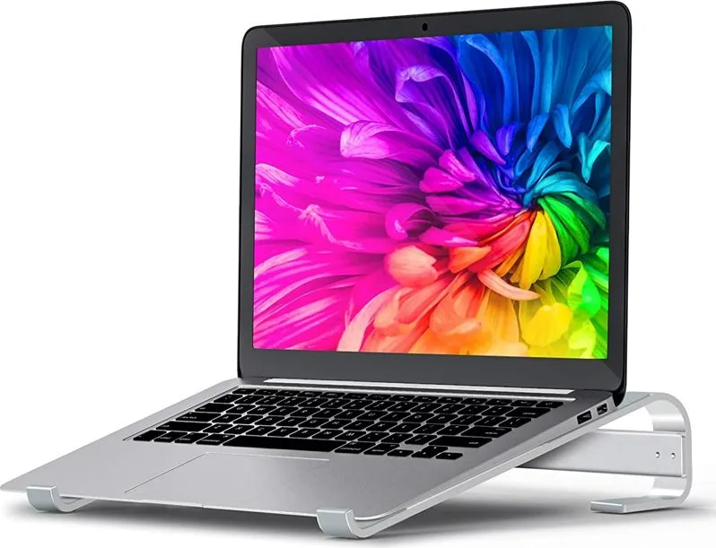 POWERTECH μεταλλική βάση laptop PT-1161, έως 18", ασημί — εικόνα 2