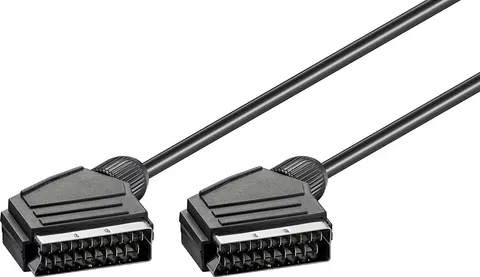 GOOBAY καλώδιο Scart 21pin σε Scart 21pin 11702, 1.5m, μαύρο