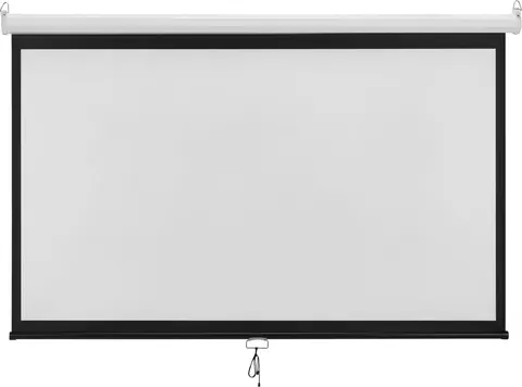 BRATECK οθόνη προβολής projector τοίχου/οροφής ESBA100, 221x124cm, 16:9/100", πτυσσόμενη