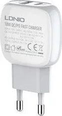 LDNIO A2313C φορτιστής QC3.0 + PD 18W με καλώδιο Lightning 1M — εικόνα 2