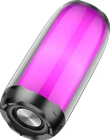 HOCO HC8 Pulsating Colorful Luminous Wireless Speaker, ΜΑΥΡΟΣ