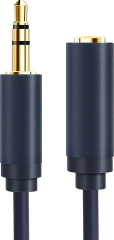 CABLETIME καλώδιο προέκτασης ήχου 3.5mm CT-AV302-H11G, gold plated, 15m, μπλε